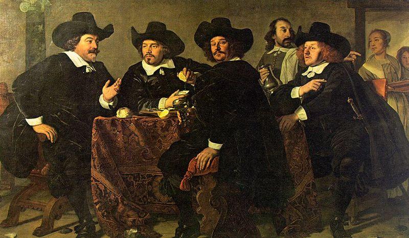 Bartholomeus van der Helst Four aldermen of the Kloveniersdoelen in Amsterdam